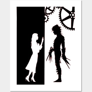 Edward Scissorhands and Kim Boggs Posters and Art